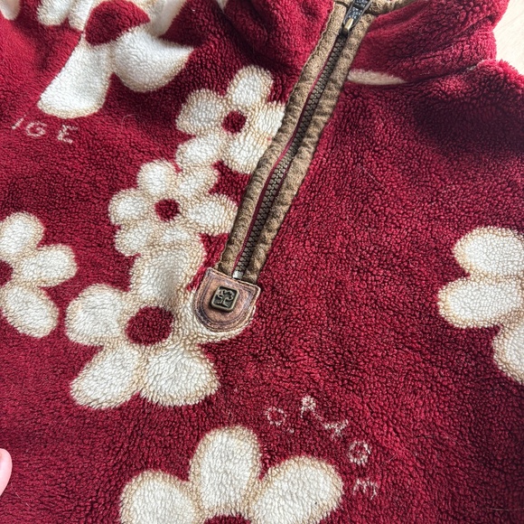 Vintage Orage polar 5T big flower print - Picture 4 of 6